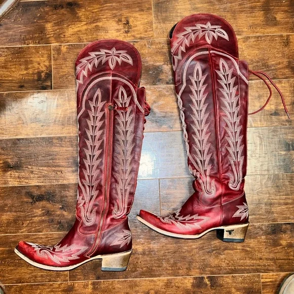 LANE BOOTS
LEXINGTON OTK CORSET - SMOLDERING RUBY
SKU: LB0499E-050 - Picture 2 of 15